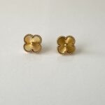 Boucles trèfles doré